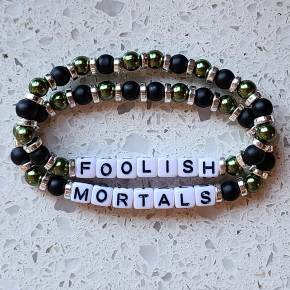 Haunted Mansion FOOLISH MORTALS stretch bracelets - Picture 7 of 8